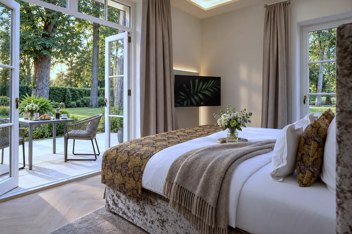 Schlafbereich zur Terrasse, 05 Feuervogel