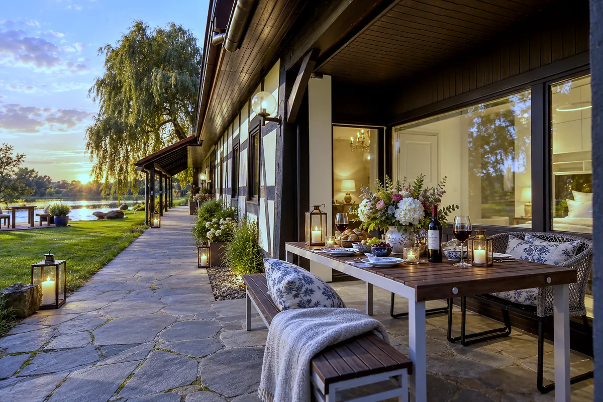 Terrasse, 11 Nymphensittich