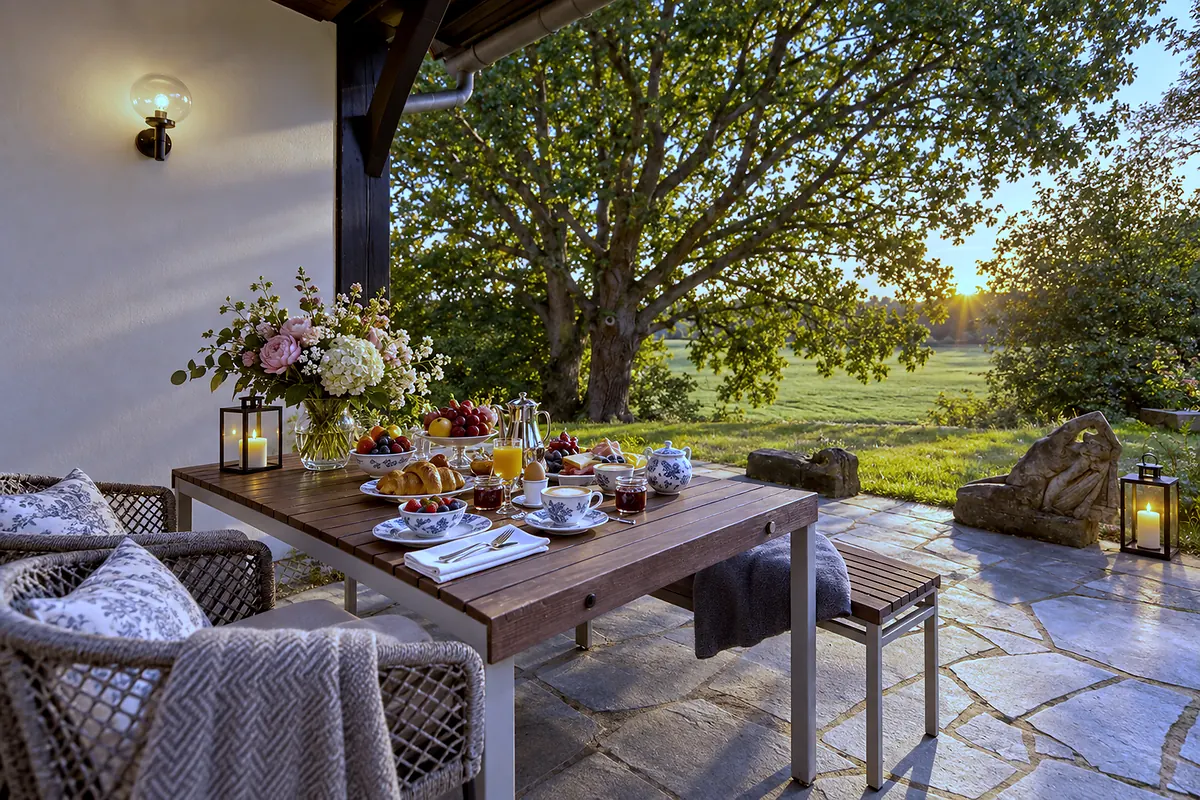 Terrasse, zweite Ansicht, 11 Nymphensittich