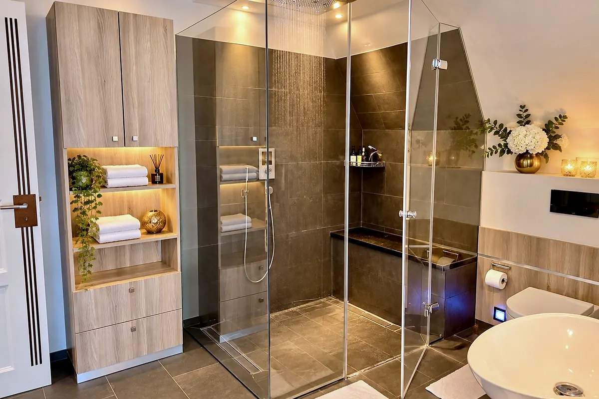 Dusche, 14 Schwarzer Schwan