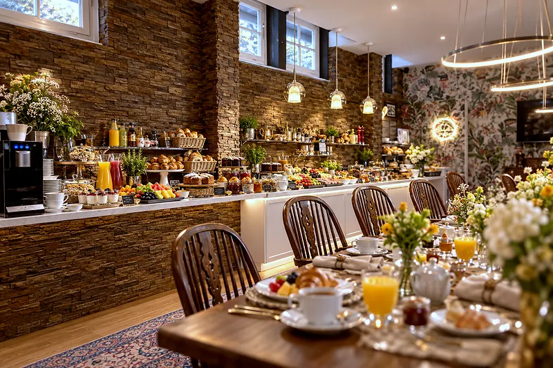 Das Frühstücksbuffet, zweite Ansicht