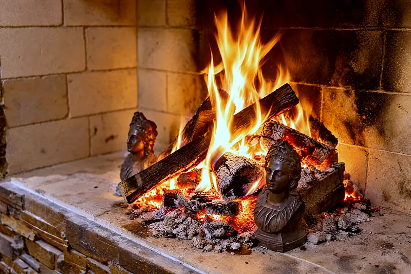 The fire in the hearth
