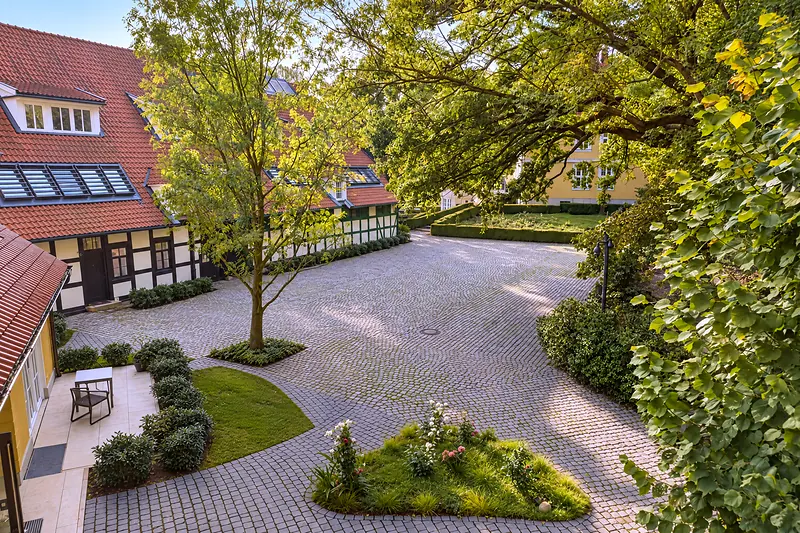The inner courtyard