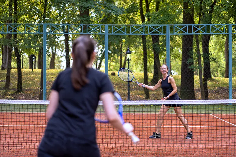 A set on the court