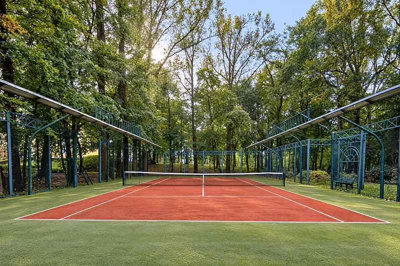 The tennis court